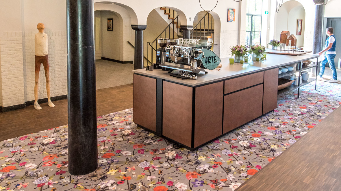 Revêtement de sol textile flotex personnalisé hôtel | Forbo Flooring Systems